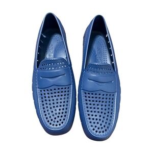 Floaters Men's Blue Slip On Water Shoes Perforated Size 12 Slip On Clogs Driving